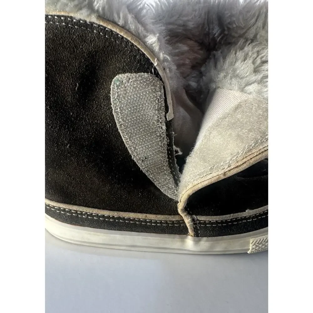 Converse Chuck Taylor All Star Winter Boots Toddler 9C Black Faux Fur 132487C